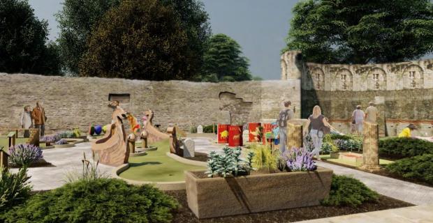 York Press: Plans for how the mini-golf course may look
